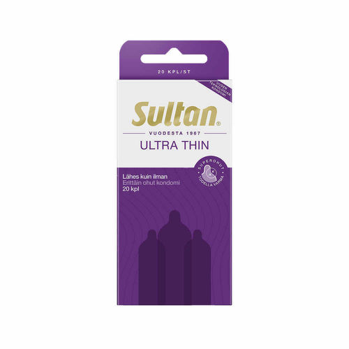 Tunto Sultan Ultra Thin 20 kpl, erittäin ohut kondomi
