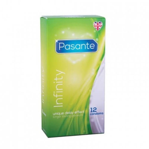 Pasante Delay Infinity 12 kpl, viivästyttävä kondomi