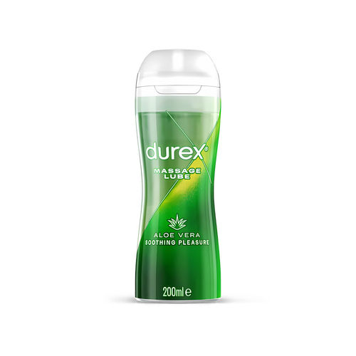 Durex Massage Lube 2in1 Soothing Aloe Vera 200 ml, water based lube and massage gel