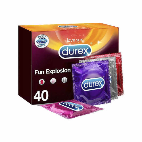Durex Fun Explosion 40 kpl, kondomilajitelma
