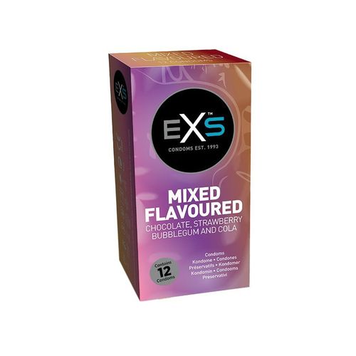 EXS Mixed Flavoured 12kpl, flavoured condom