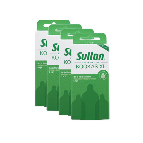 Sultan Kookas XL 30 kpl, tilava kondomi