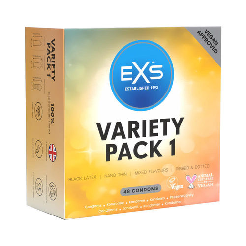EXS Variety Pack 1 48 pcs, condom selection