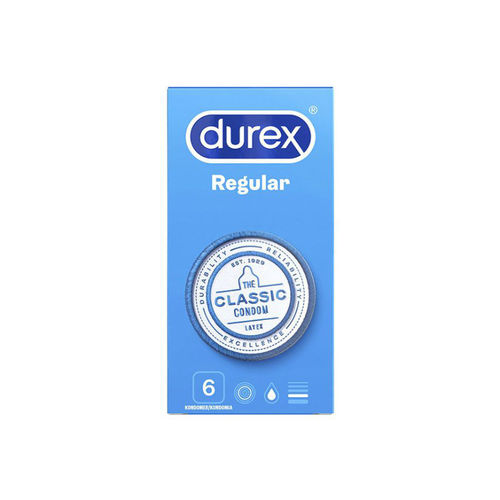 Durex Regular 6 pcs, the original Durex condom