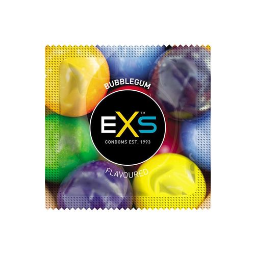 EXS Bubblegum 100 kpl, purukumin makuinen kondomi