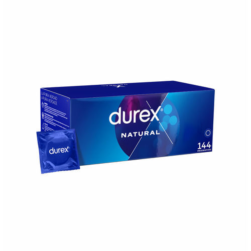 Durex Natural Regular Fit (Anatomic) 144 kpl, anatomisesti muotoiltu kondomi