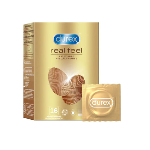 Durex Real Feel 16pcs, latex free condom