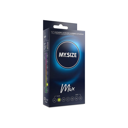 MY.SIZE MIX 49 10 kpl, valikoima kapeampia kondomeja