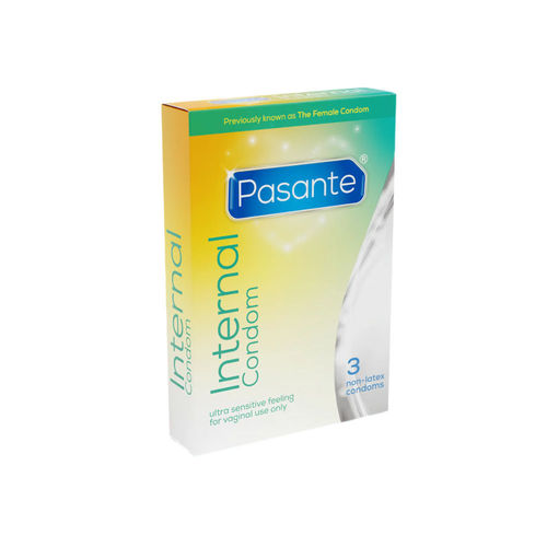 Pasante Internal 3 pcs, female non-latex condom