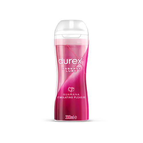 Durex Massage Lube 2in1 Stimulating Guarana 200 ml, water based lube and massage gel